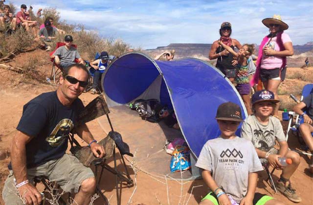 A little shade at the Red Bull Rampage