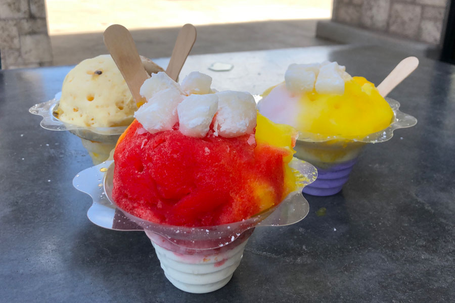 Shaved ice while visiting Maui