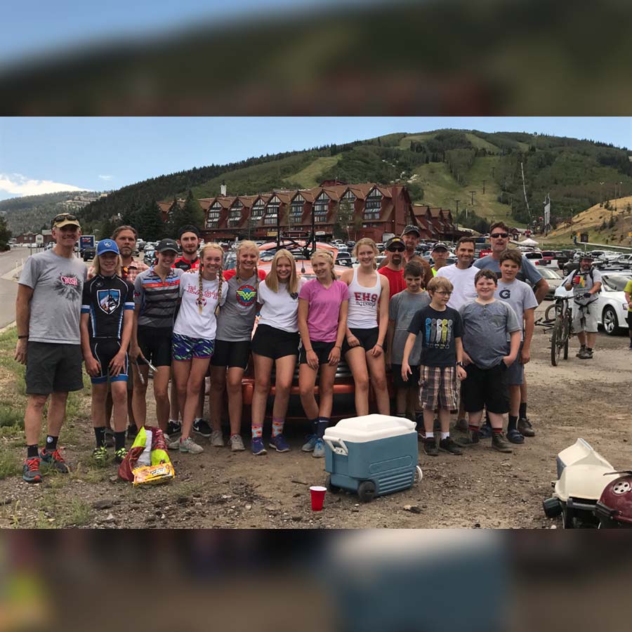 East High MTB photo during a ride on the Mid-Mountain Trail near Park City.
