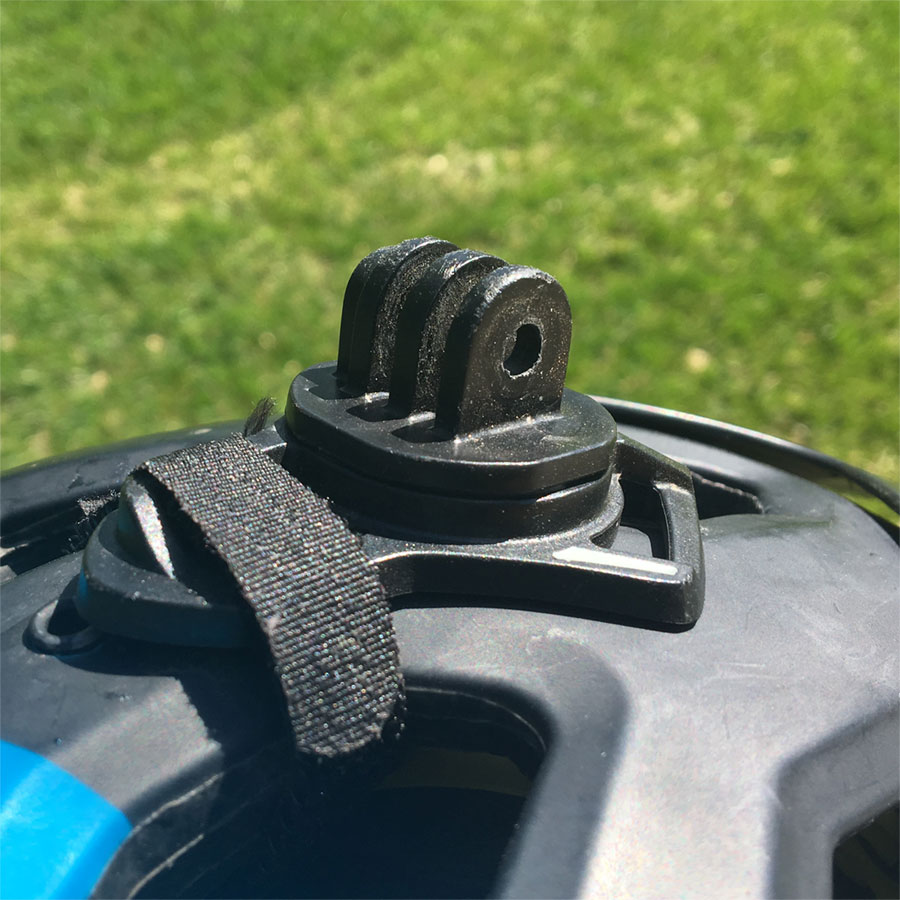 Accessory mount for Bell Super 2r helmet review - mountain biking with kids