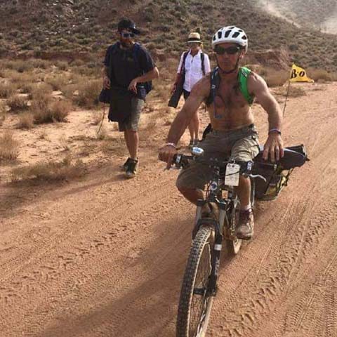 Riding out to the Red Bull Rampage