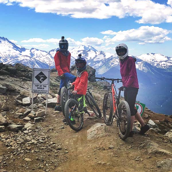 Progressing your bike skills with your family while attending Crankworx Whistler