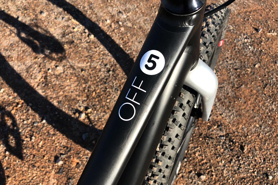 Top tube close up - Woom Off 5 Review