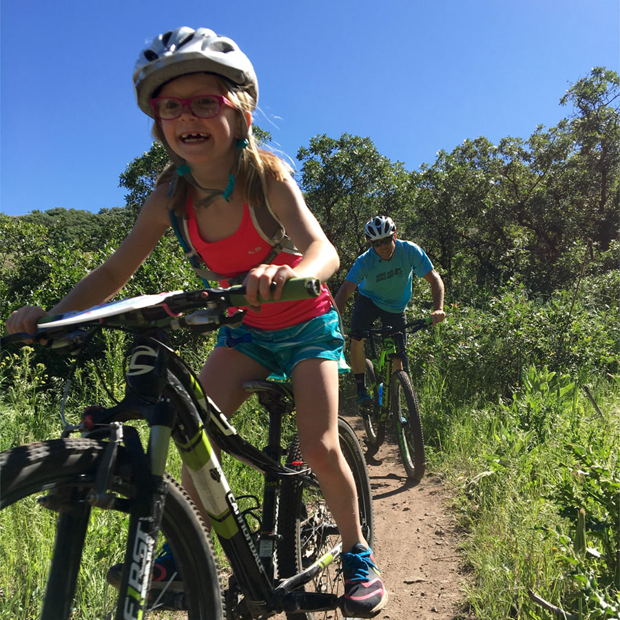 This is what everyone is working for. Good times on good mountain biking trails for riders of all ages.