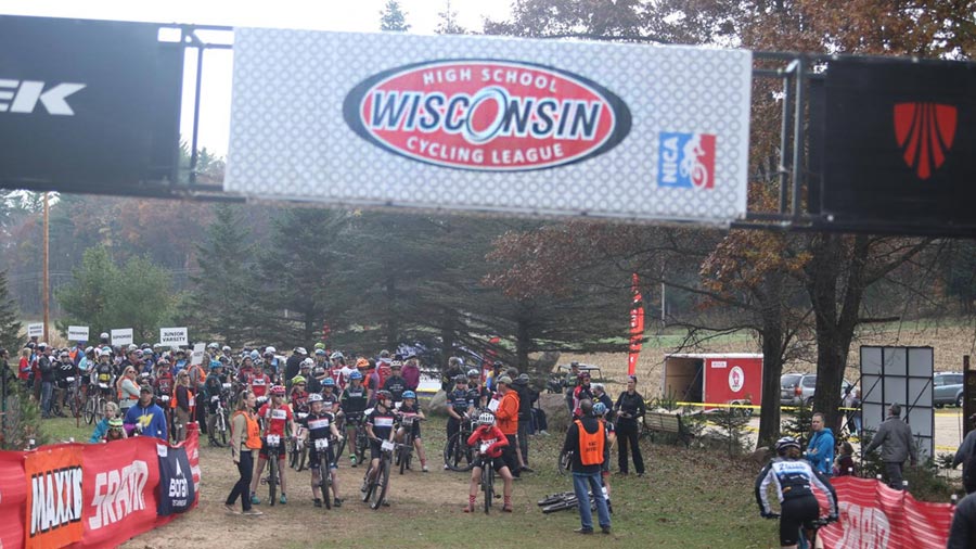 Racers getting staged for the 2016 Wisconsin State Championship at Iola Winter Park.