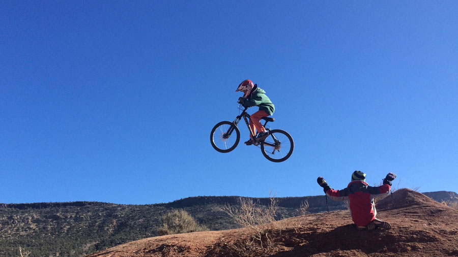 help kids develop love of mountain biking old rampage site, virgin UT