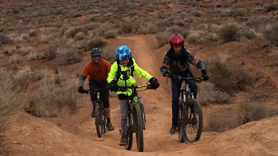 Learning mountain store biking