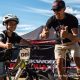 Marcello Ojerio assists a rider at the 2017 Kidsworx Rotorua pump track