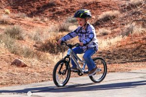 Riding a real bike for the first time only happens once. The look on this kid's face says it all.