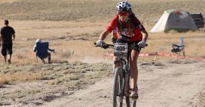 Finishing a NICA race in Vernal, Utah.