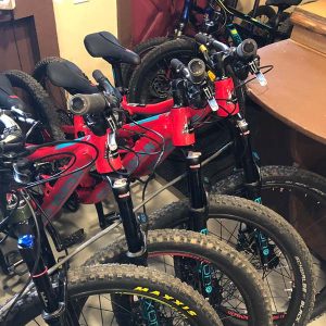 Full suspension youth mountain bikes are available to rent