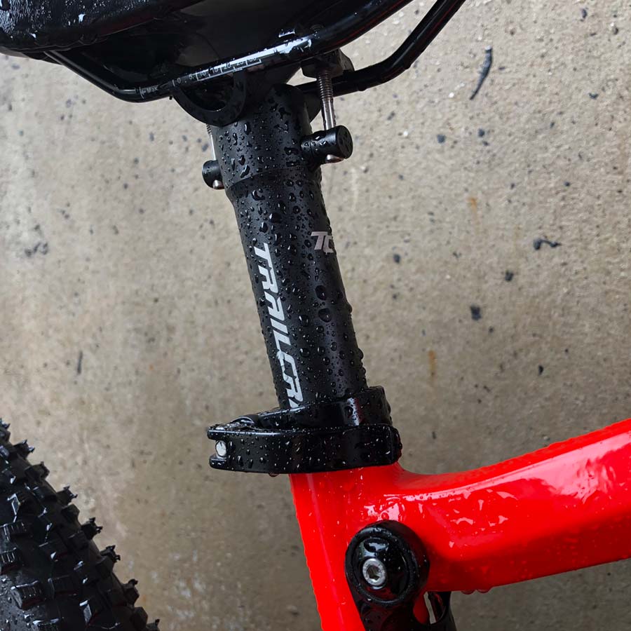 Quick release seatpost collar on the Trailcraft Maxwell 24