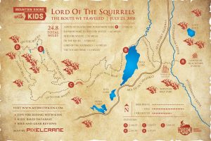 Lord Of The Squirrels map - MTB with Kids route