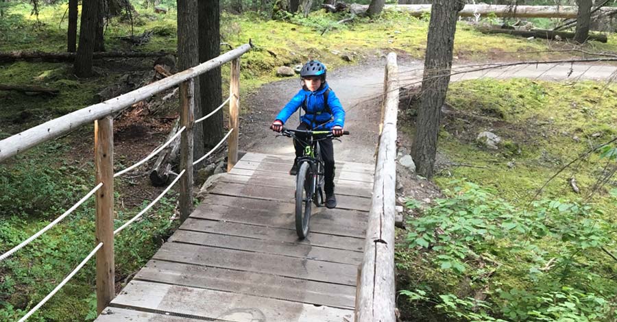 kid friendly mountain bike trails near me