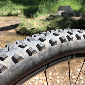 Schwalbe Rocket Ron mountain bike tire on the Trailcraft Maxwell 26