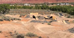 Advanced zone at the Snake Hollow Bike Park in St. George