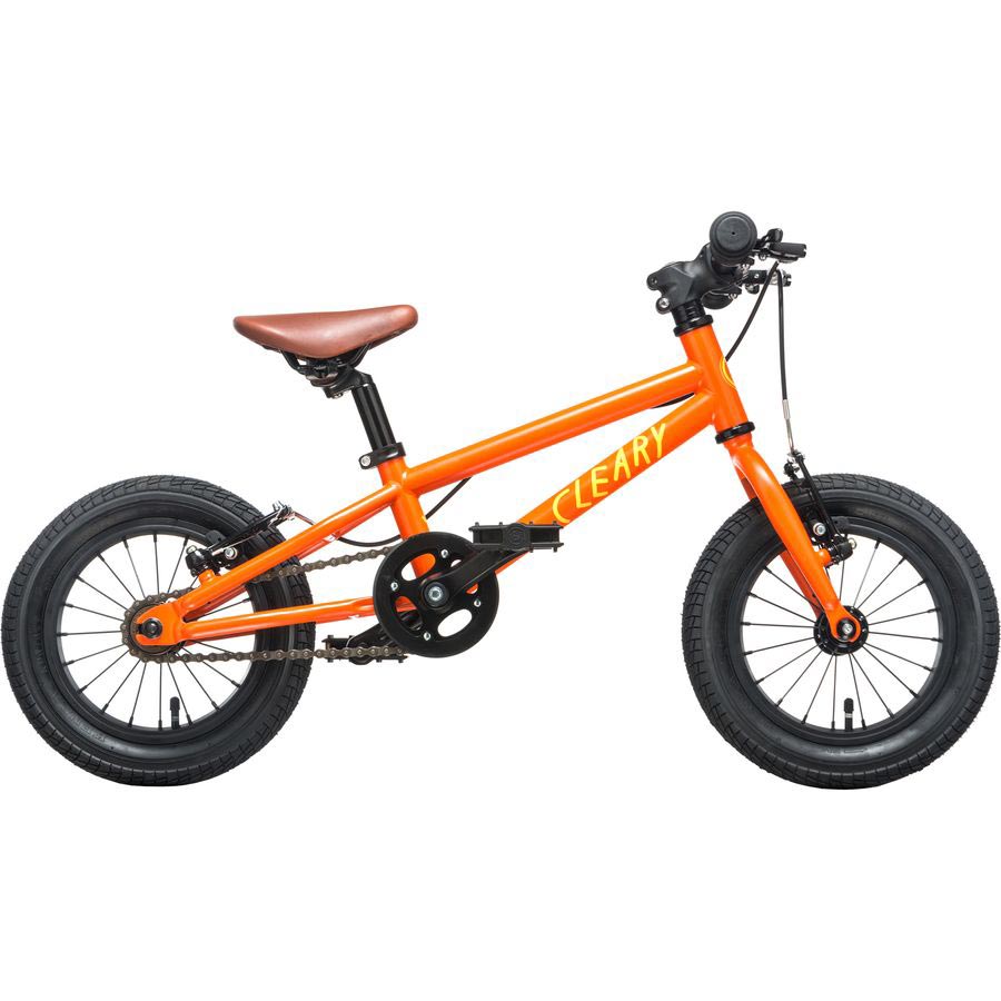 Cleary Gecko 12 pedal bike orange Mountain Biking With Kids