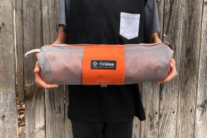 The Helinox Two Chair is compact and easy to travel with