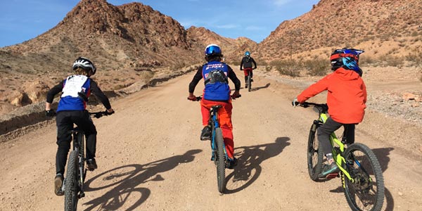 Pedaling up to Bootleg MTB trails