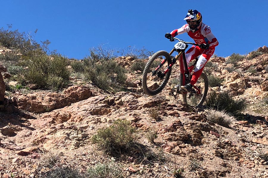 Aaron Gwin downhill race, Bootleg Canyon