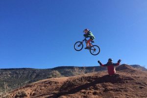 mountain bike kids jump virgin ut