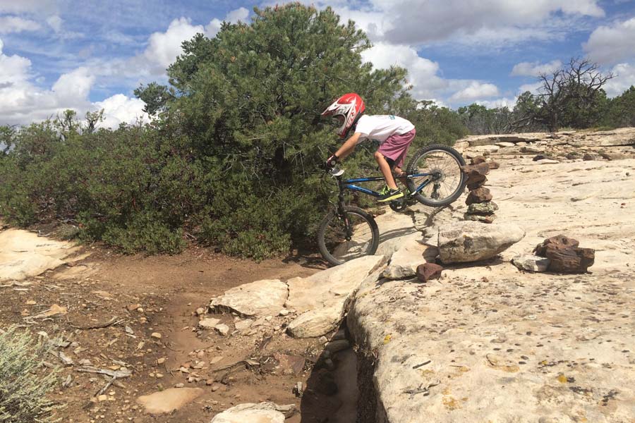 mountain biking can teach kids to take healthy risks