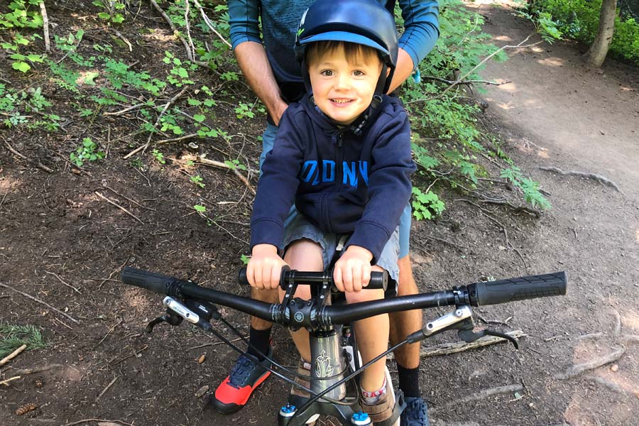 Kids Ride Shotgun MTB Seat Review - youth on bike