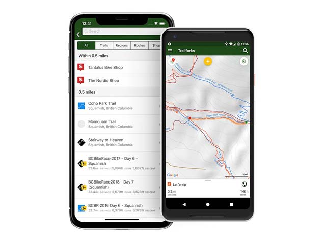 Trailforks MTB trail app