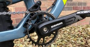 Chain ring and crank detail - Norco Fluid FS 1 24 review