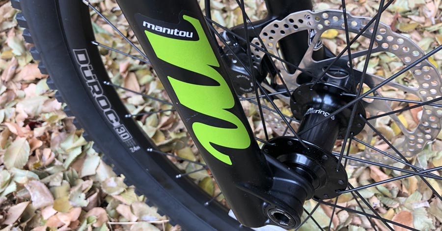 Norco Fluid FS 1 24 review - Manitou fork detail