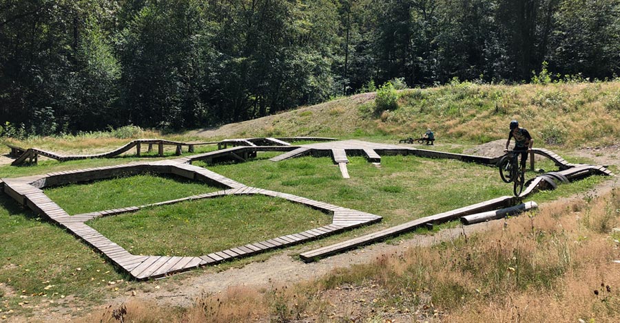 Riding The Sprockids Mountain Bike Park With Kids