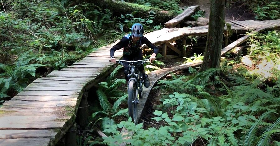 Deck to skinny at Gibsons BC Sprockids Park