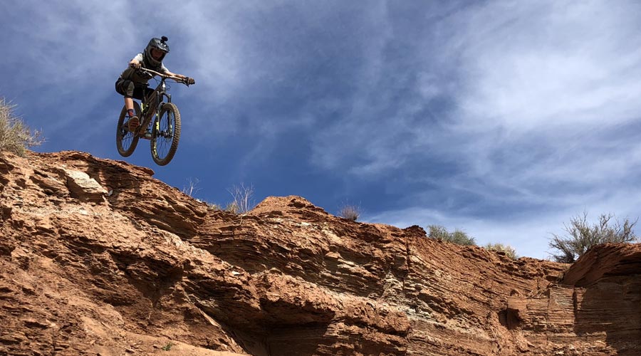 Dropping in at the old Red Bull Rampage site