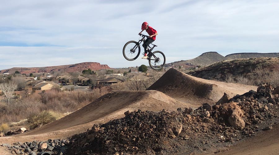 Snake Hollow Bike Park jump line