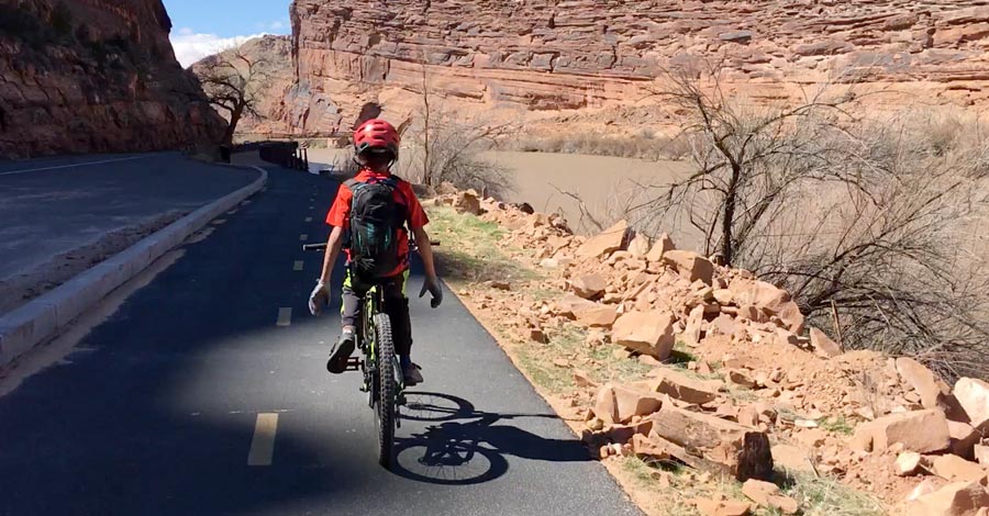 On the way back to Moab after completing The Whole Enchilada