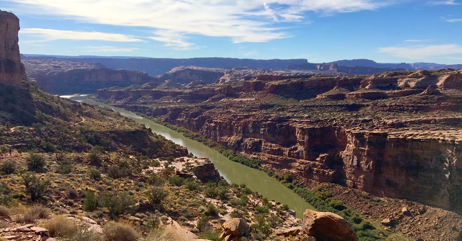 Gorgeous views are all over the place on the Whole Enchilada trail in Moab