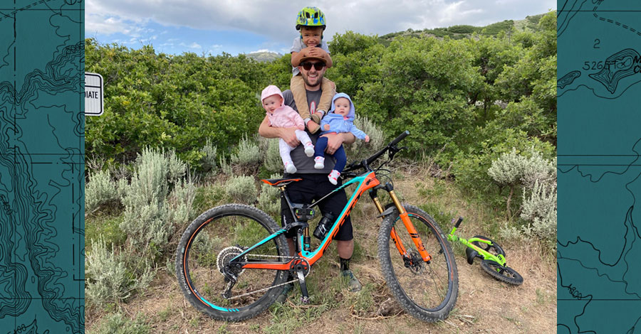 Ben Bowen and his kids