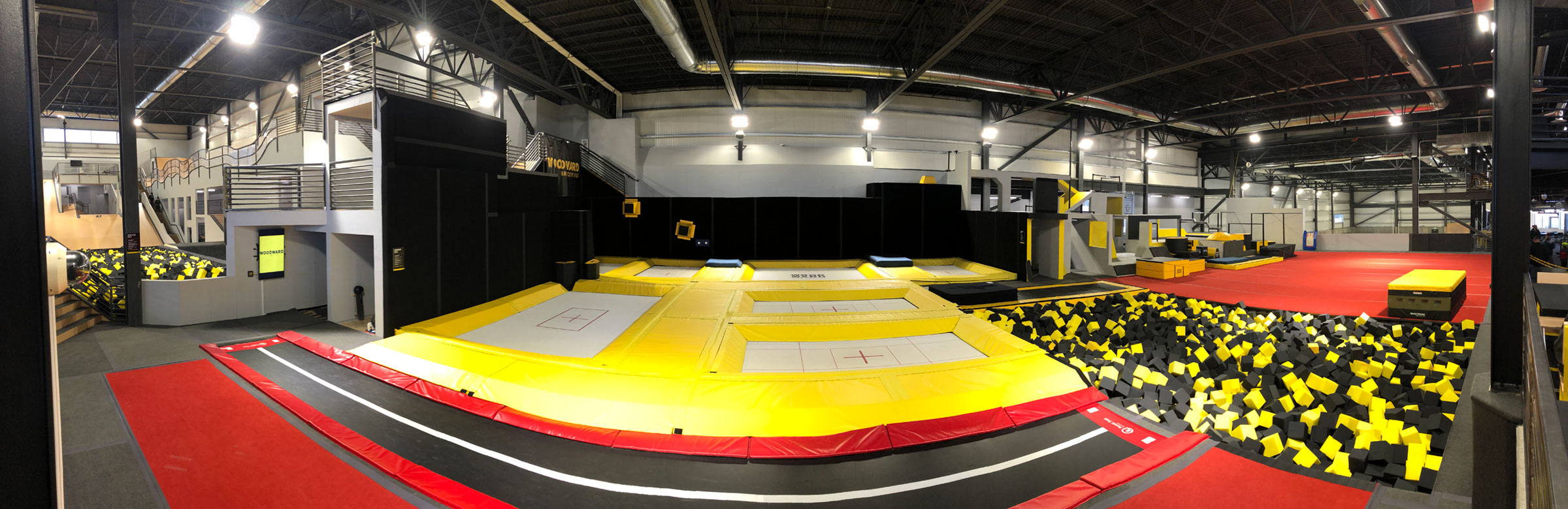 Competition grade trampolines at Woodward Park City