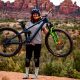 Mountain biker Teagan Heap shows off her Transition Scout
