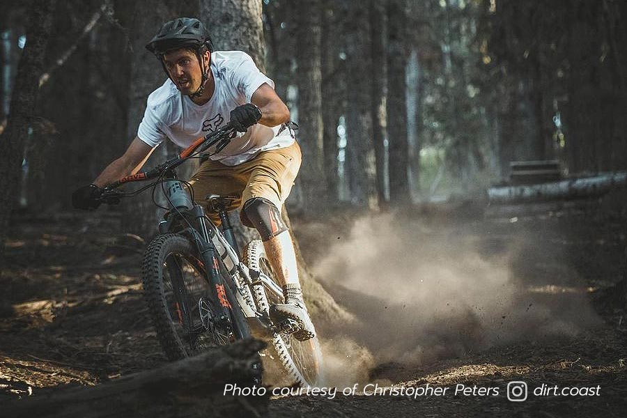 Tim McChesney - pro freeskier on the mountain bike