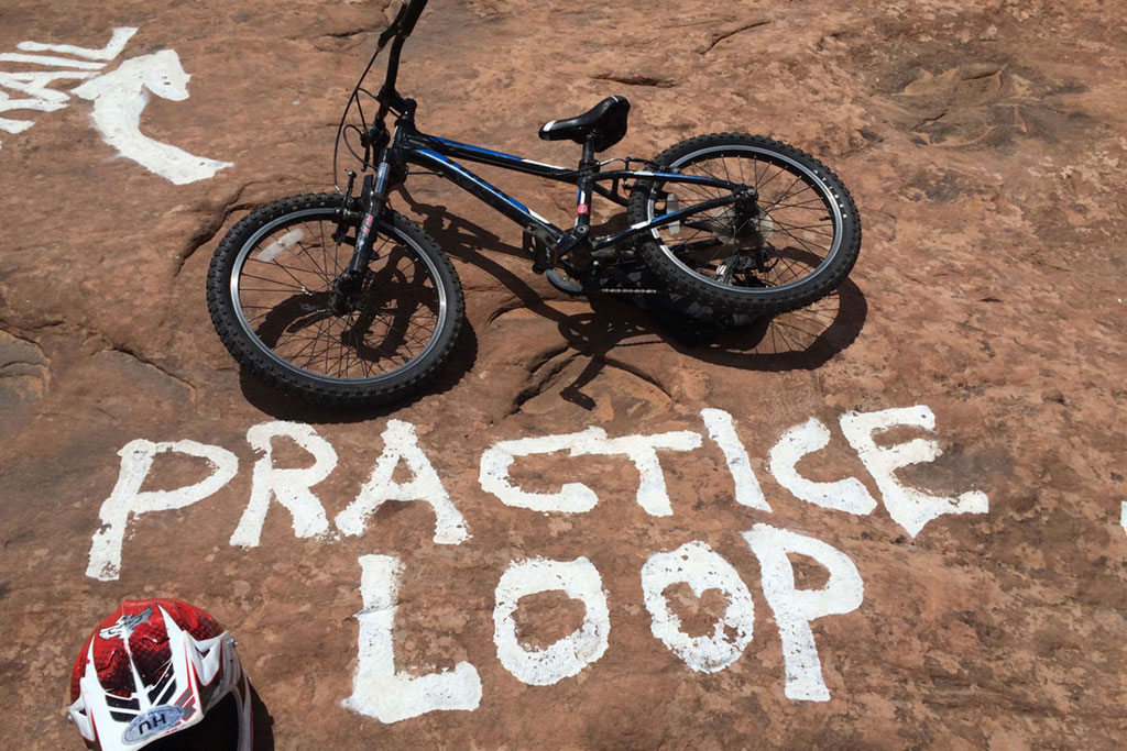 Slickrock Trail Practice Loop with Kids